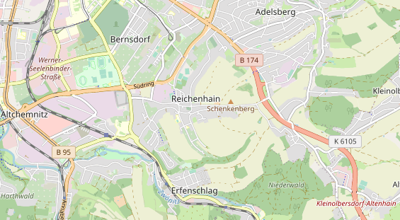 physical therapy on map