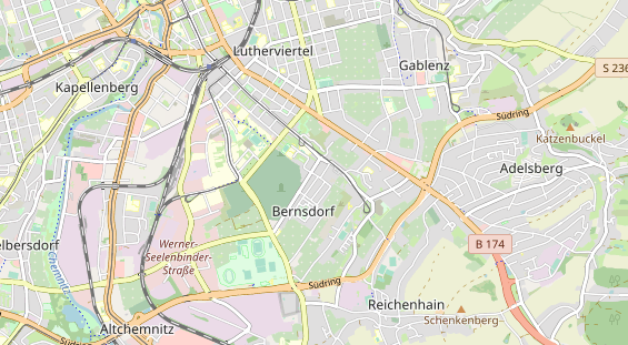 physical therapy on map