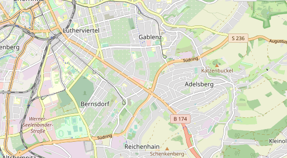 physical therapy on map