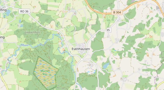 physical therapy on map