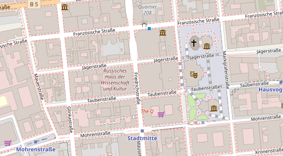 Physiotherapie auf Satellitenbild