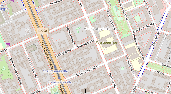 Physiotherapie auf Satellitenbild