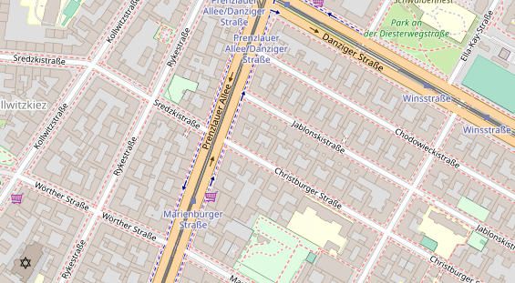 Physiotherapie auf Satellitenbild