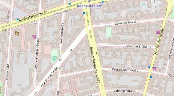 Physiotherapie auf Satellitenbild