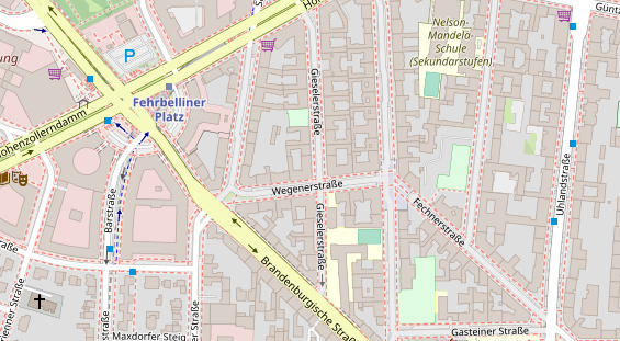 Physiotherapie auf Satellitenbild