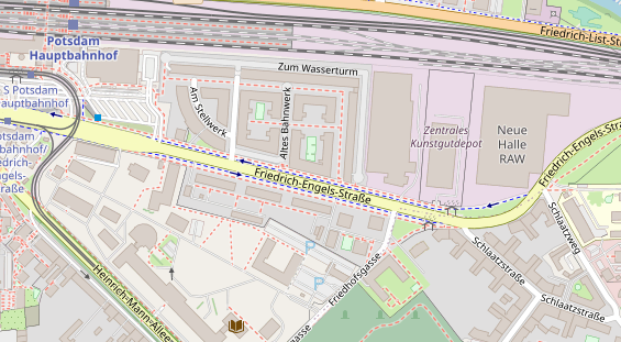 Physiotherapie auf Satellitenbild