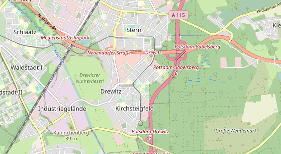 physical therapy on map