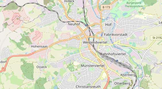 physical therapy on map