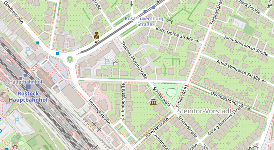 Physiotherapie auf Satellitenbild