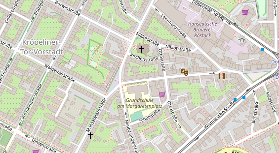 Physiotherapie auf Satellitenbild