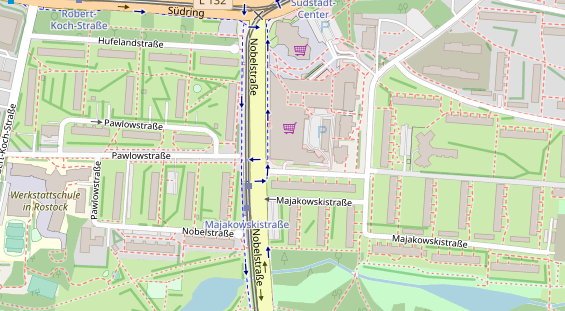 Physiotherapie auf Satellitenbild