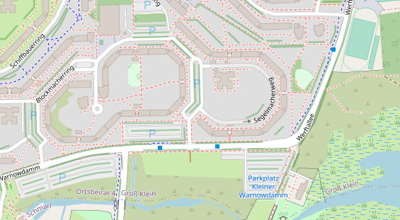 Physiotherapie auf Satellitenbild