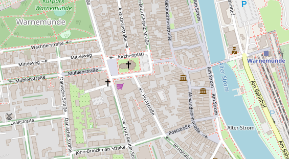 Physiotherapie auf Satellitenbild