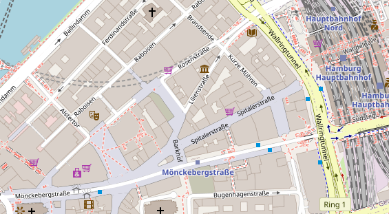 Physiotherapie auf Satellitenbild