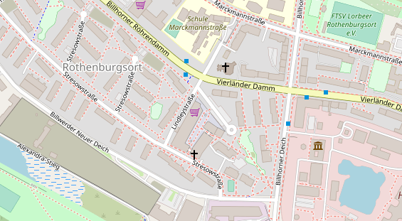 Physiotherapie auf Satellitenbild