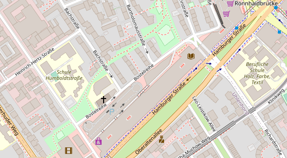 Physiotherapie auf Satellitenbild