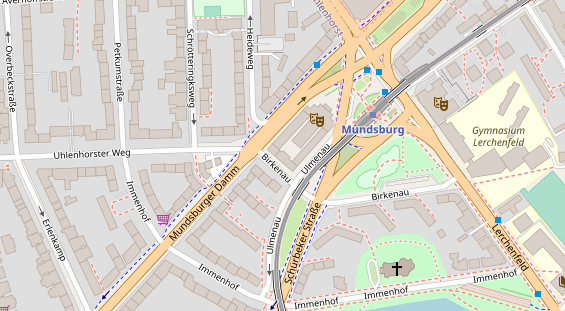 Physiotherapie auf Satellitenbild