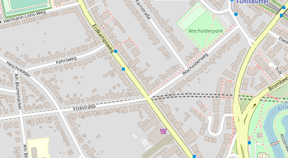 Physiotherapie auf Satellitenbild