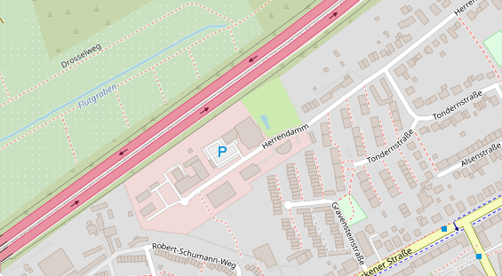 Physiotherapie auf Satellitenbild