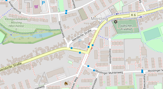 Physiotherapie auf Satellitenbild