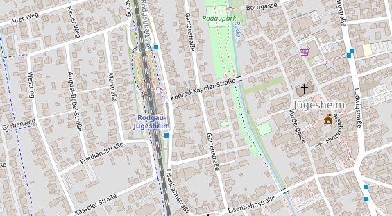 Physiotherapie auf Satellitenbild