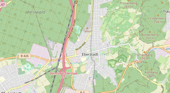 physical therapy on map