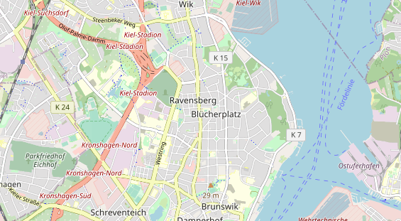 physical therapy on map