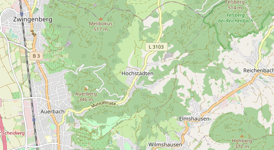 physical therapy on map