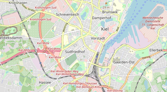 physical therapy on map