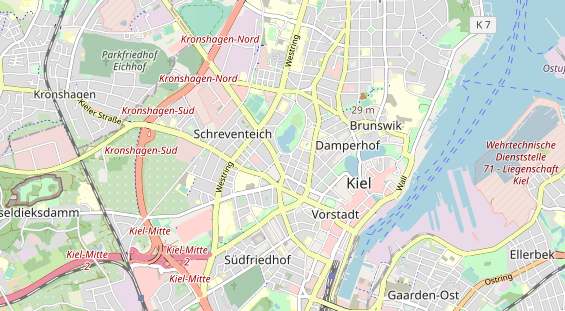 physical therapy on map