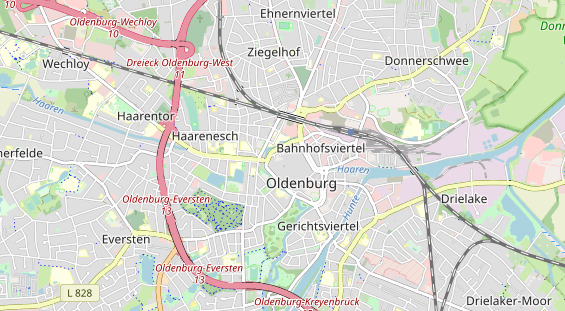 physical therapy on map