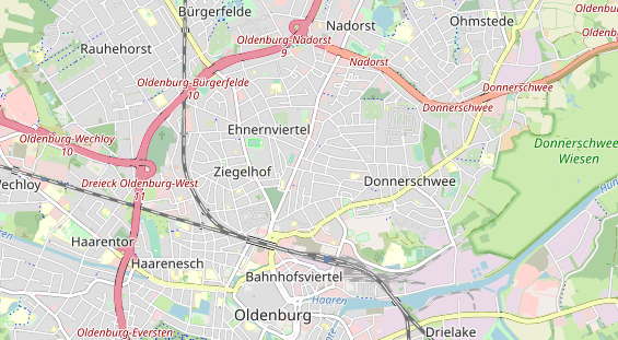 physical therapy on map