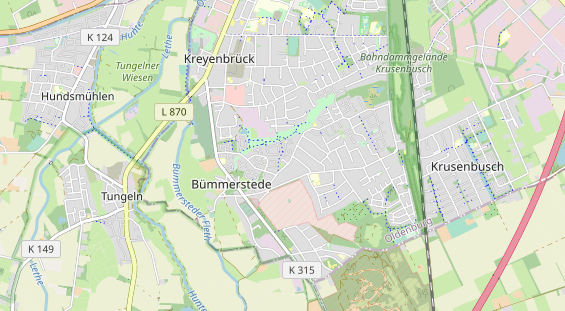 physical therapy on map
