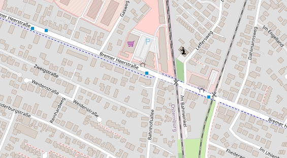 Physiotherapie auf Satellitenbild