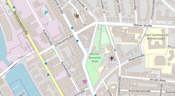 Physiotherapie auf Satellitenbild