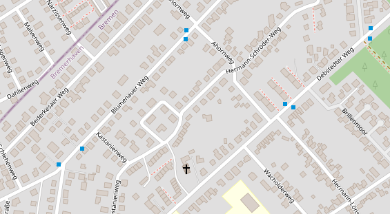 Physiotherapie auf Satellitenbild