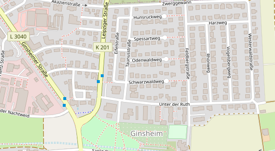 Physiotherapie auf Satellitenbild