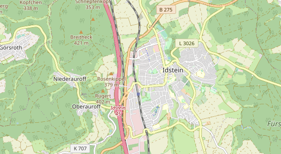 physical therapy on map