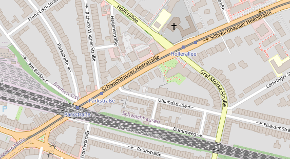 Physiotherapie auf Satellitenbild