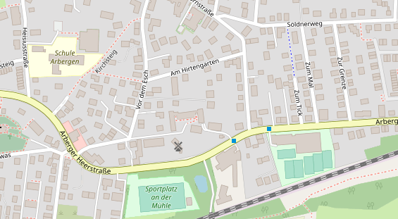 Physiotherapie auf Satellitenbild