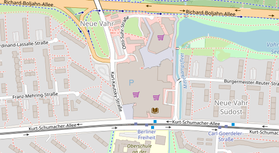 Physiotherapie auf Satellitenbild