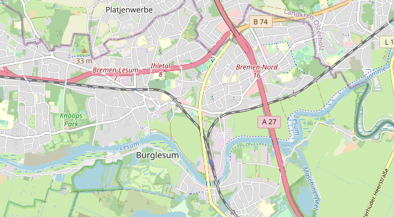 physical therapy on map