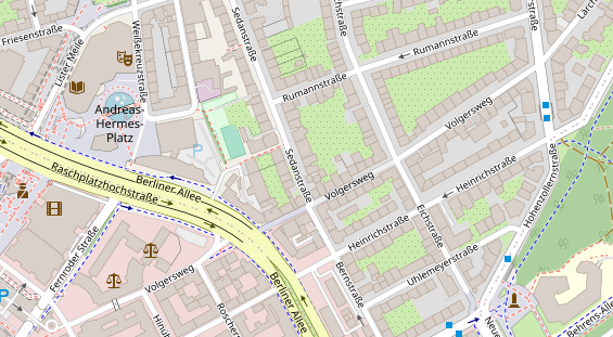 Physiotherapie auf Satellitenbild