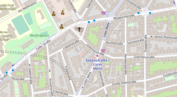 Physiotherapie auf Satellitenbild