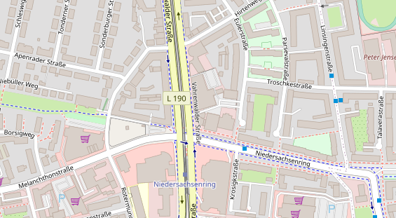 Physiotherapie auf Satellitenbild