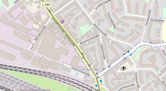 Physiotherapie auf Satellitenbild