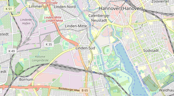 physical therapy on map