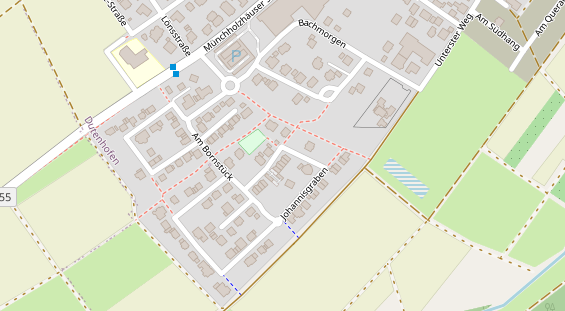 Physiotherapie auf Satellitenbild