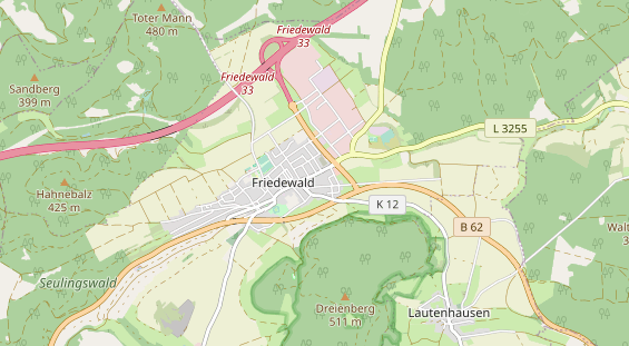 physical therapy on map