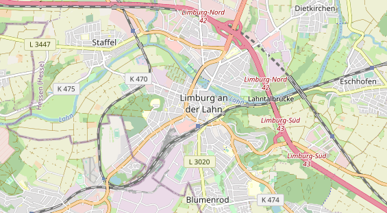 physical therapy on map